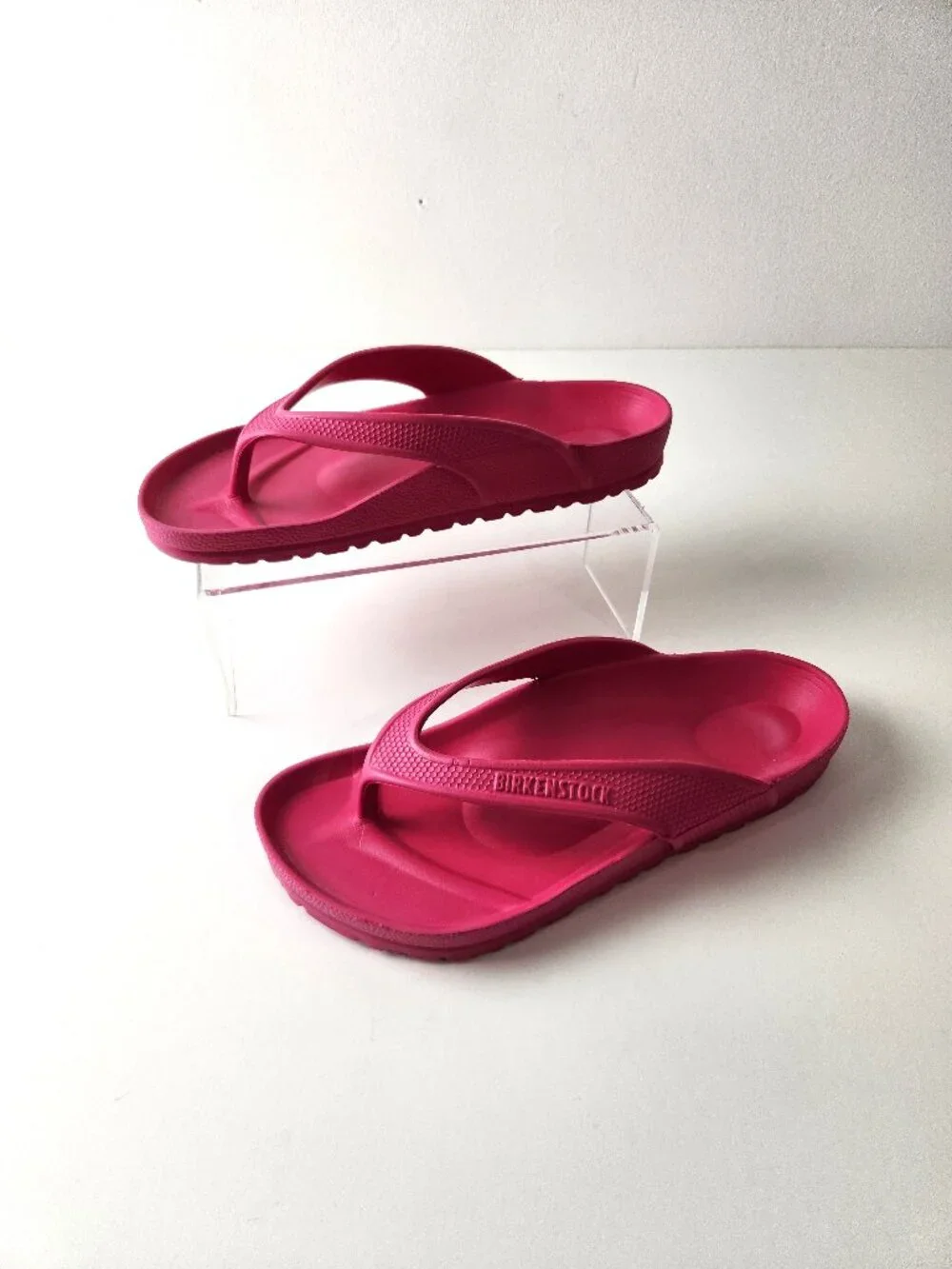 Birkenstock Sandals Womens 37 US 6 Pink Honolulu EVA Thong Waterproof Flip Flops